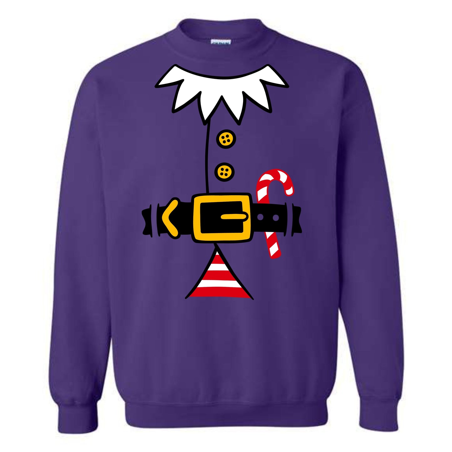 Christmas Red Elf Suit Costume Crewneck Sweatshirt
