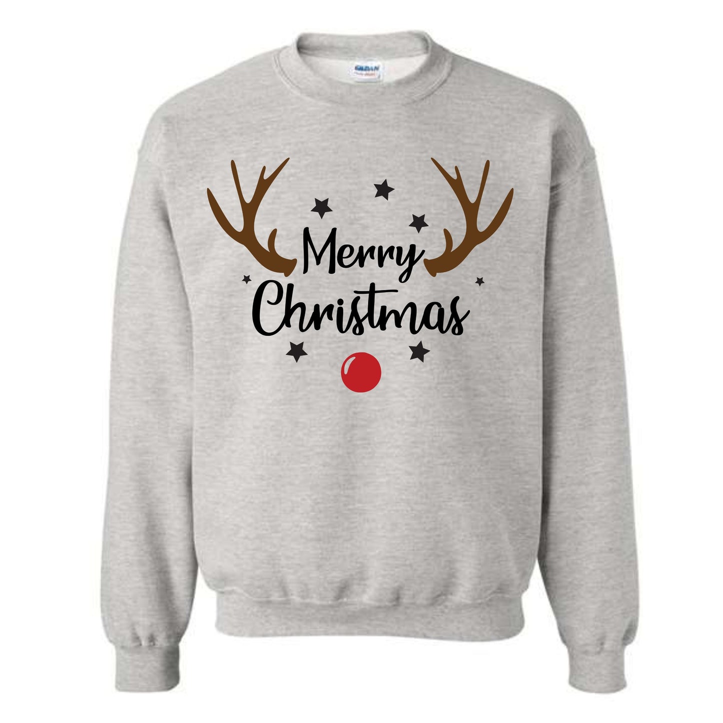 Merry Christmas Reindeer Costume Crewneck Sweatshirt
