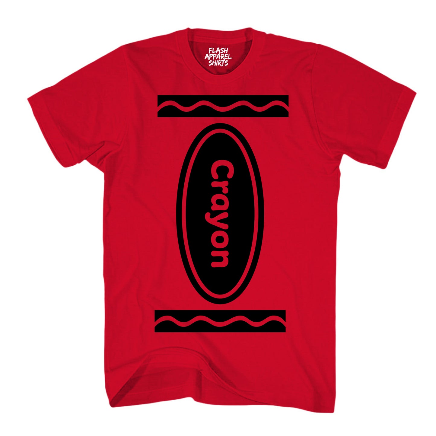 Crayon Costume Shirt Halloween Shirt Party Tee Unisex Vintage Retro Funny T-Shirt Novelty Gift T Shirt