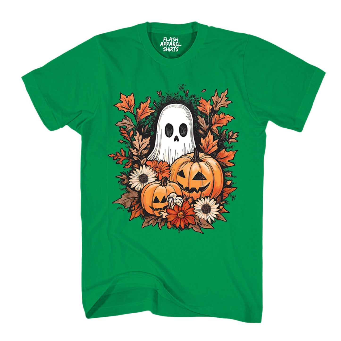 Halloween Pumpkin Spooky Ghost T-Shirt Jack O’Lantern Shirt Spooky Tee Dancing Retro Scary T-Shirt Novelty Gift T Shirt