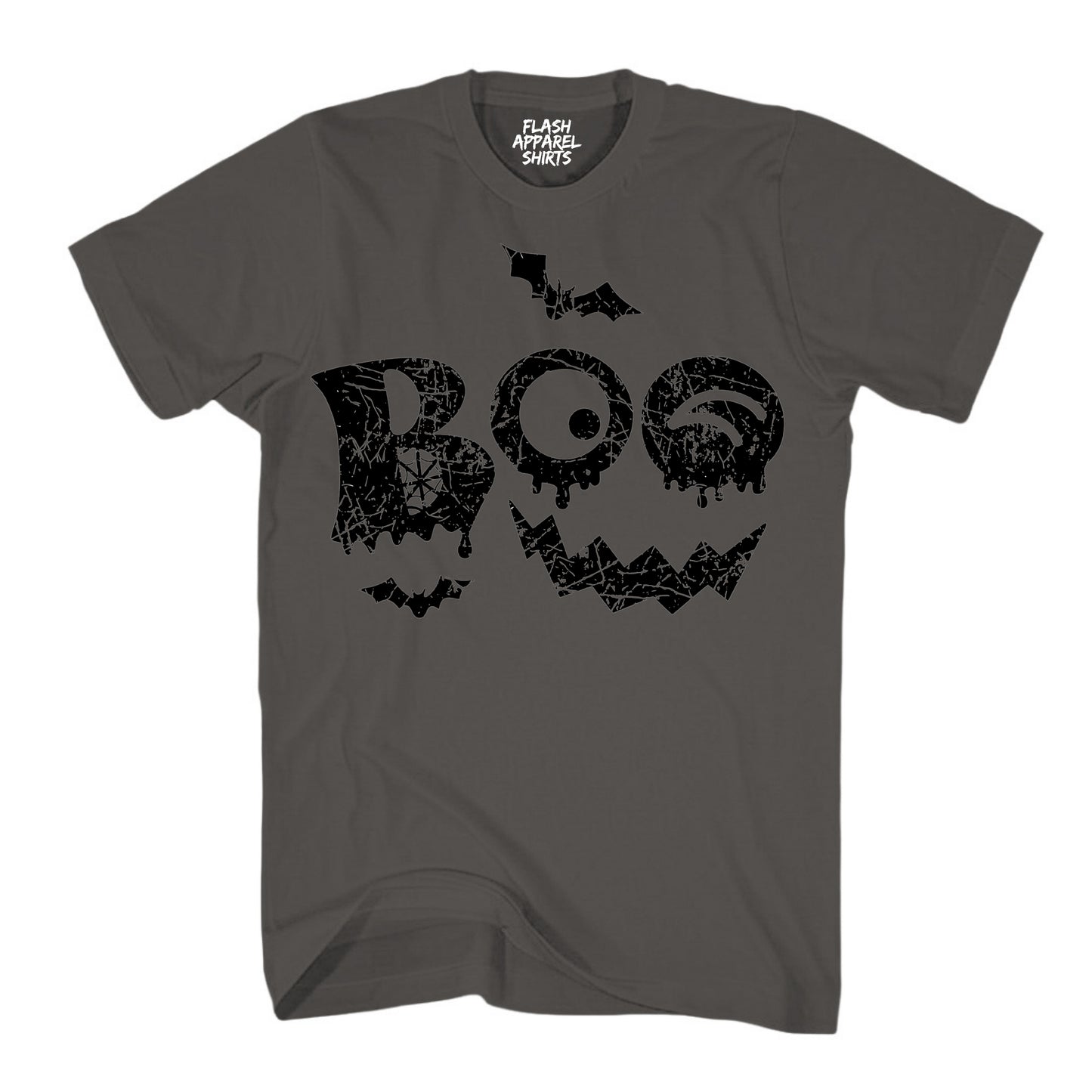 Halloween Shirt Vintage Boo Funny Tee Costume T-Shirt Gift Spooky Spiderweb Bats