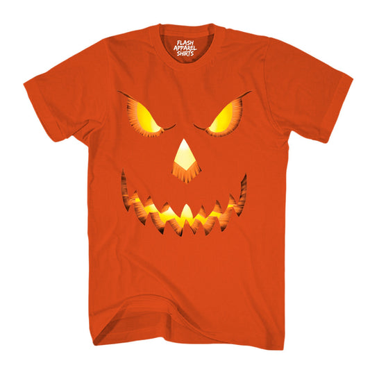 Halloween Pumpkin Head T-Shirt Skeleton Head Shirt Spooky Tee Dancing Retro Scary T-Shirt Novelty Gift T Shirt