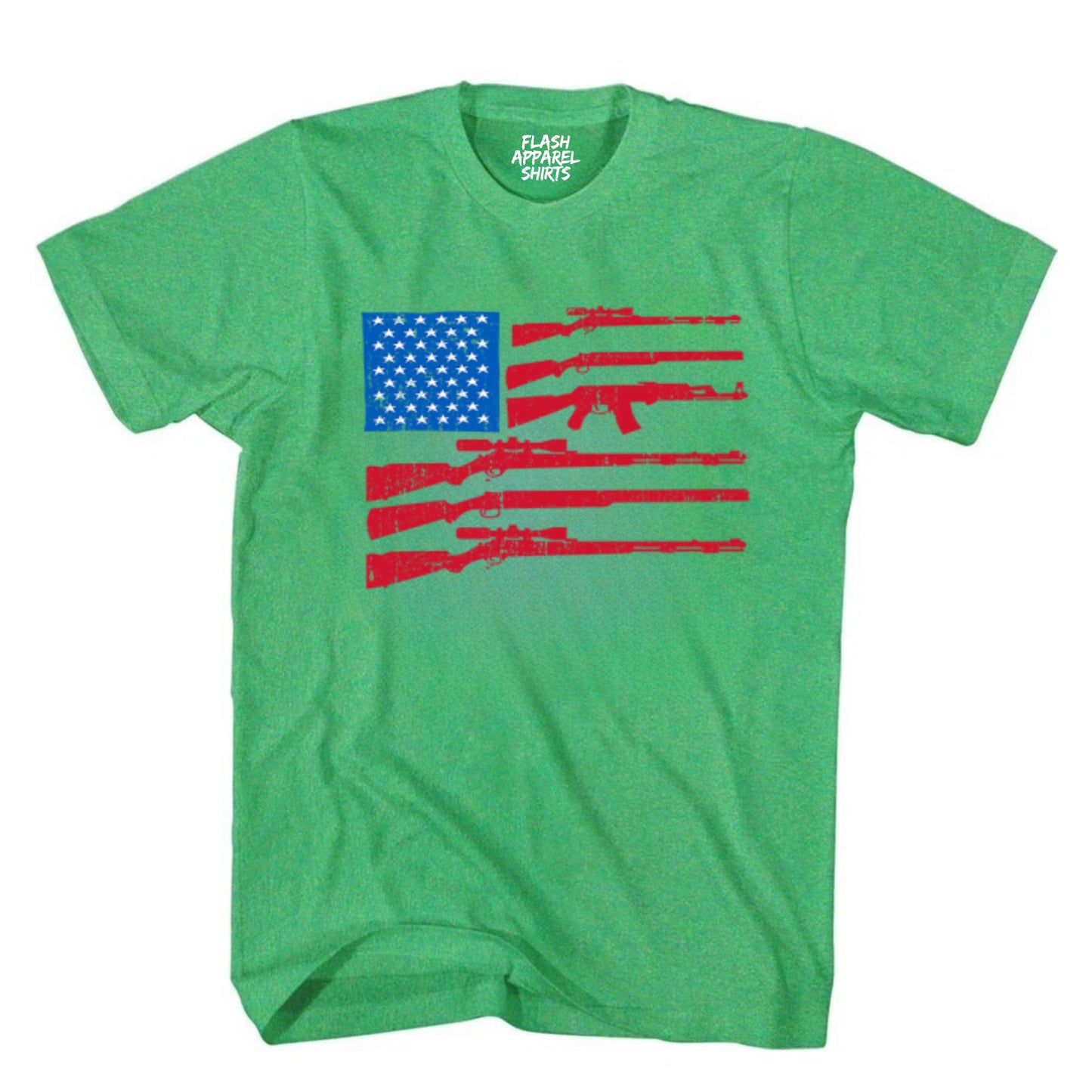 2nd Amendment USA Flag Gun We the People T Shirt Patriotic Graphic Tee Shirt
