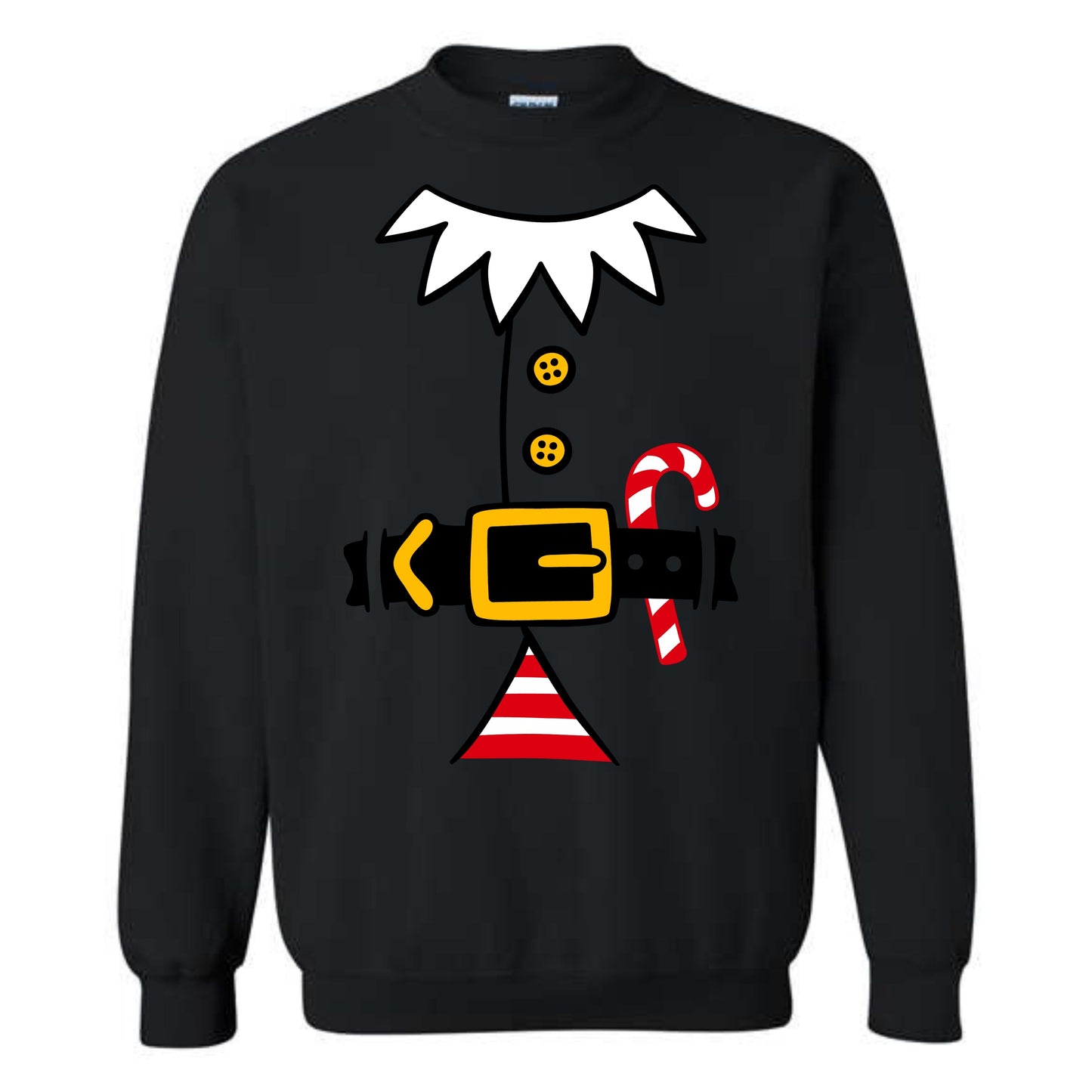 Christmas Red Elf Suit Costume Crewneck Sweatshirt