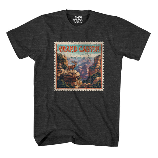 Grand Canyon National Park Arizona Souvenir Shirt Stamp TShirt USA Camping Hiking T-Shirt Outdoor Wildlife Nature Tee
