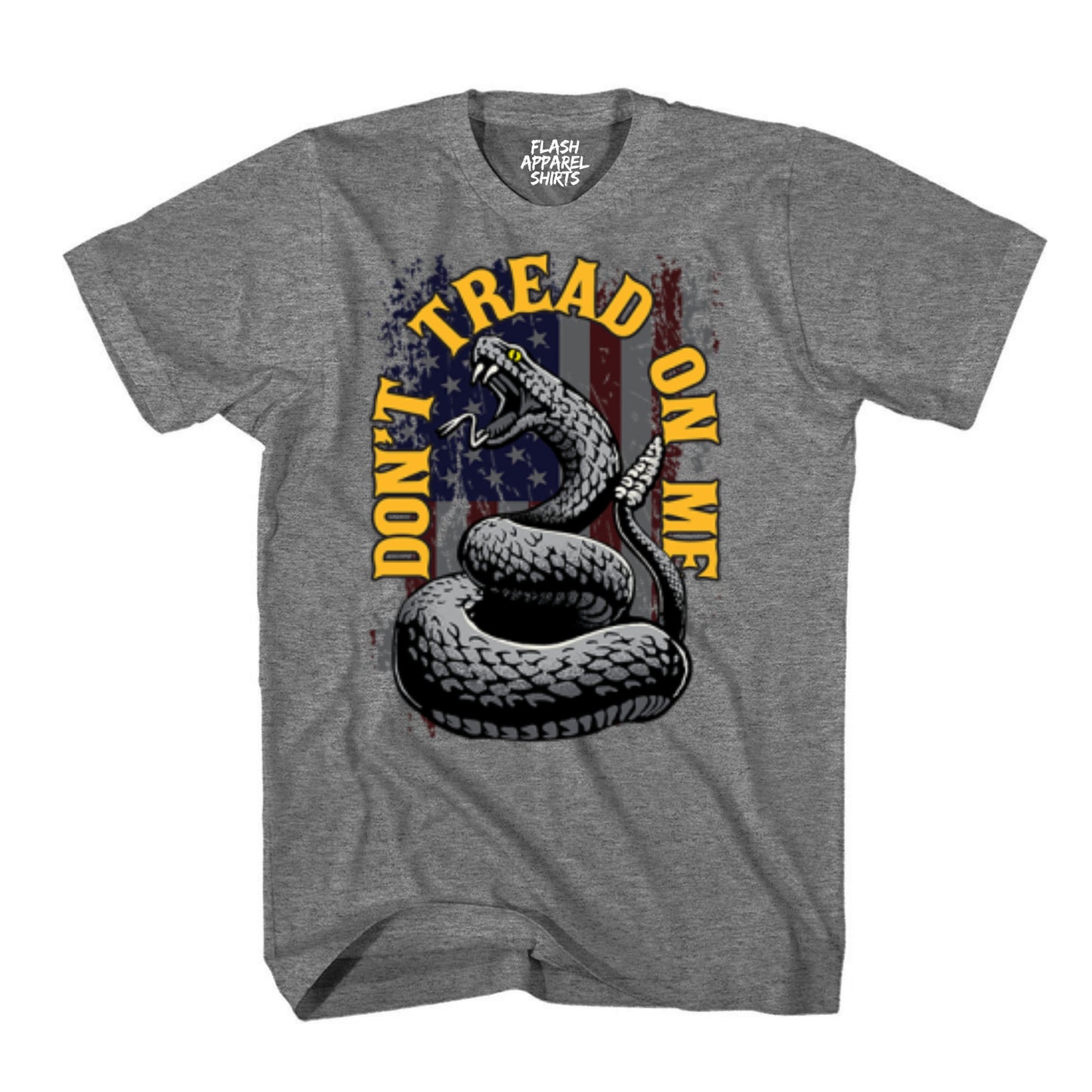 Don't Tread on Me USA Gadsden Flag Snake We the People T Shirt Patriotic Graphic Tee Shirt