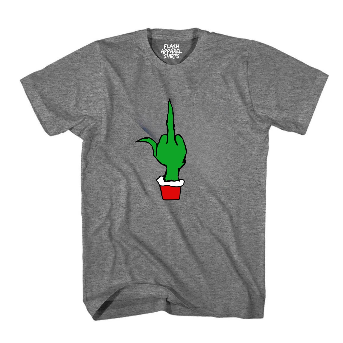 Funny Elf Shirt Green Finger Holiday Style Family Christmas Tee Costume T-Shirt