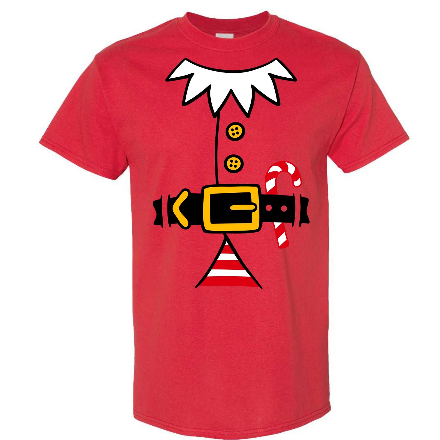 Christmas Red Elf Suit Costume T-Shirt
