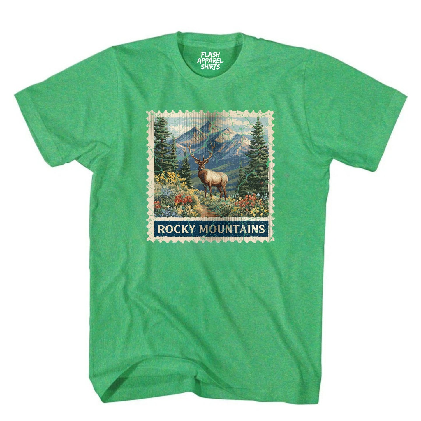 Rocky Mountain National Park Colorado Moose Shirt Stamp TShirt USA Camping Hiking T-Shirt Outdoor Wildlife Nature Tee