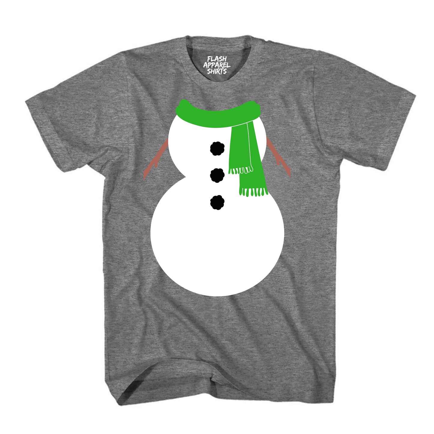 Christmas Snowman Shirt White Green Scarf Costume T-Shirt Snowman Costume Tee Suit Christmas Novelty Shirts Unisex