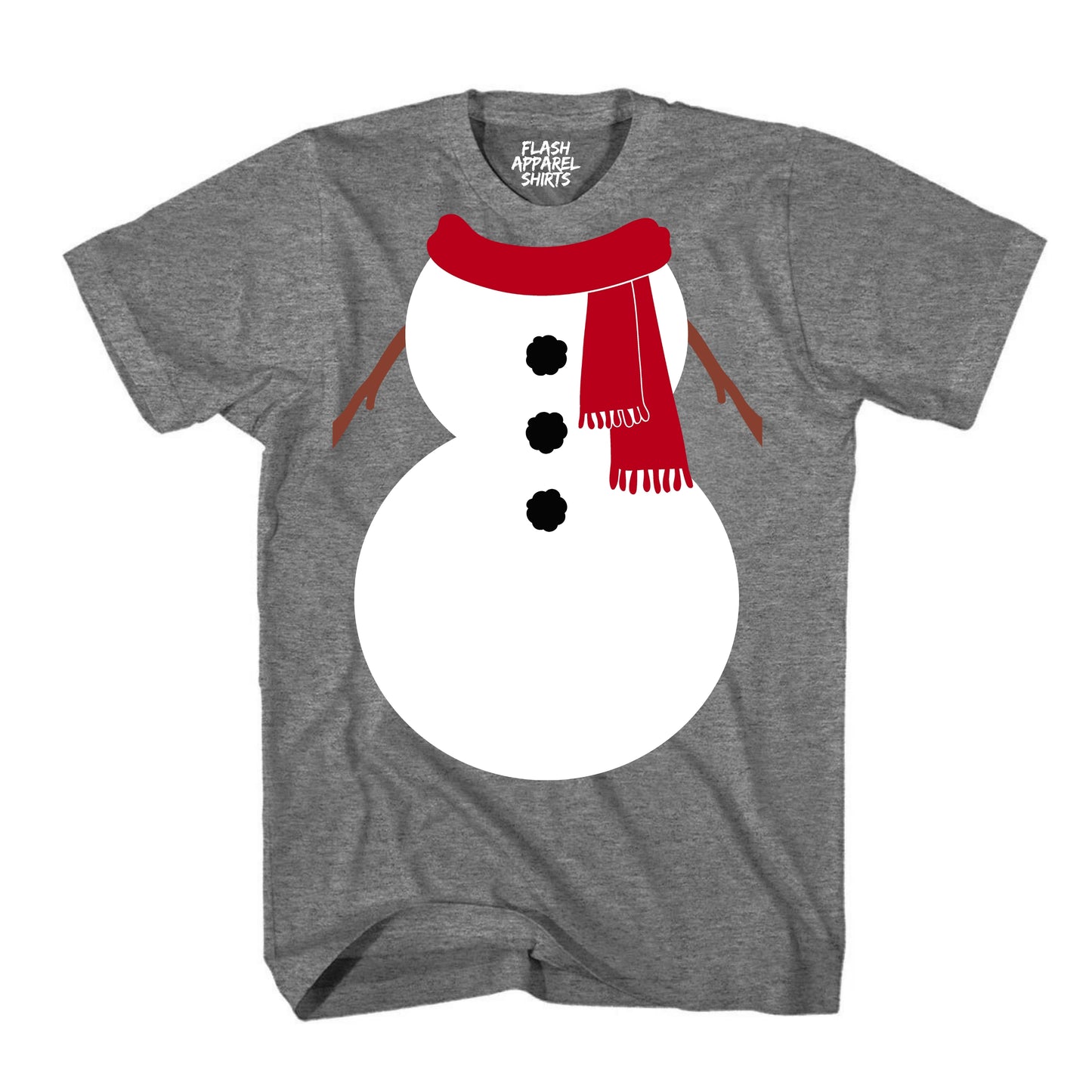 Christmas Snowman Shirt White Red Scarf Costume T-Shirt Snowman Costume Tee Suit Christmas Novelty Shirts Unisex