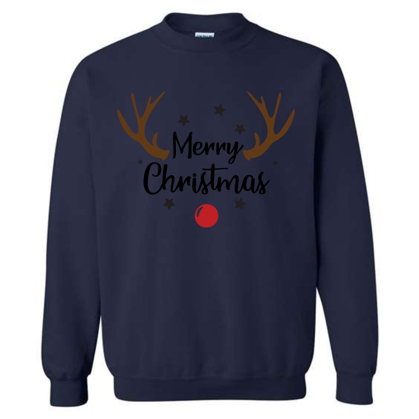 Merry Christmas Reindeer Costume Crewneck Sweatshirt