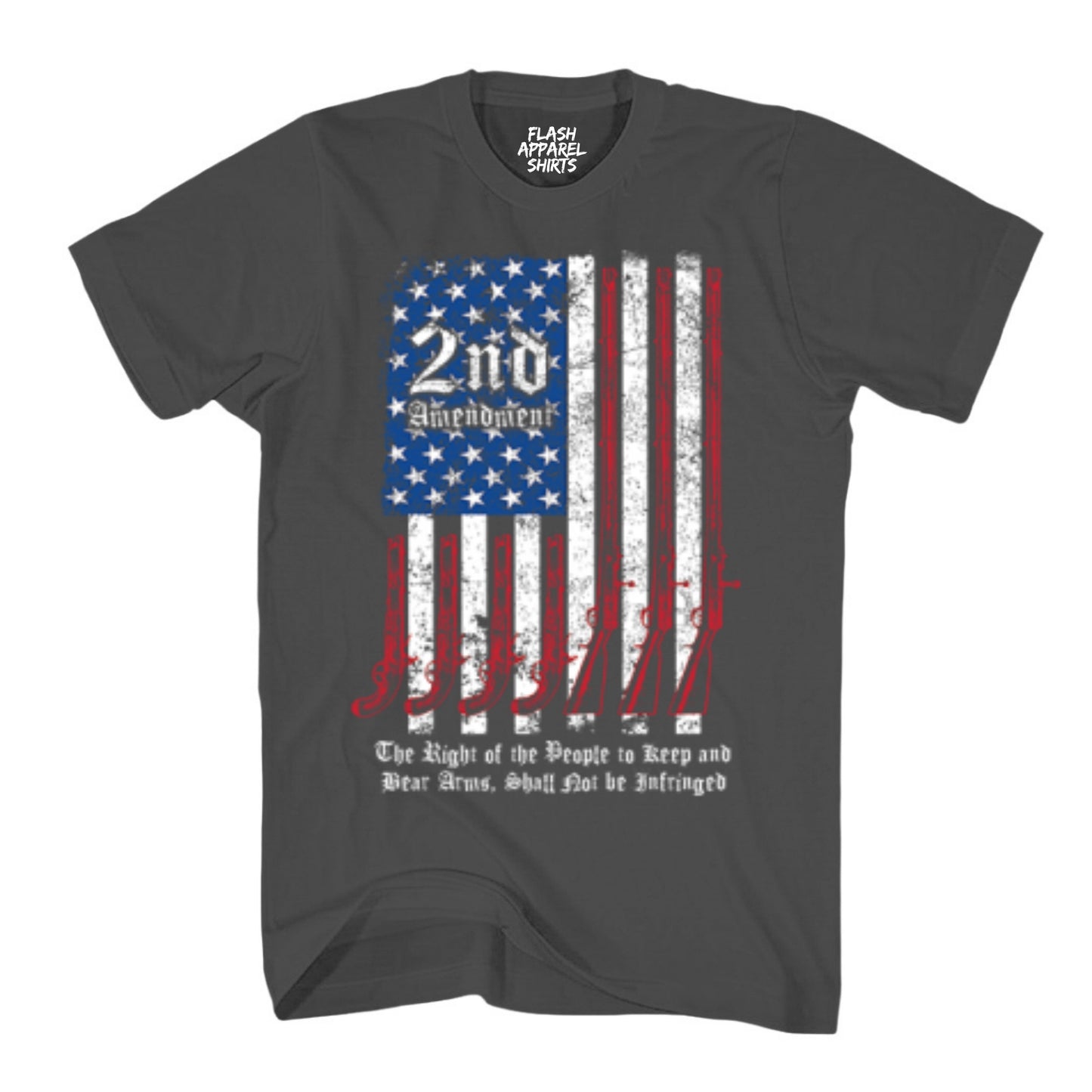 2nd Amendment Right to Bear Arms USA Flag Guns We the People T Shirt Patriotic Graphic Tee Shirt