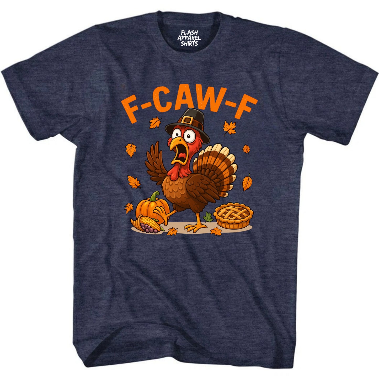 Caw Turkey Thanksgiving Shirt Gobble Bird Novelty T-Shirt Funny Adult Humor Gift Tee Shirts Men Women Small to 5XL