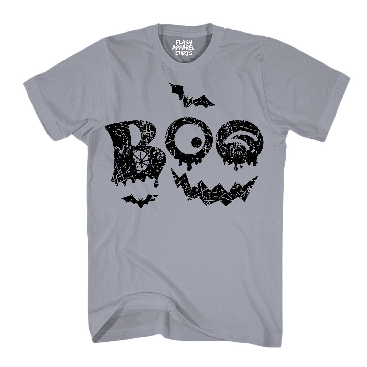 Halloween Shirt Vintage Boo Funny Tee Costume T-Shirt Gift Spooky Spiderweb Bats