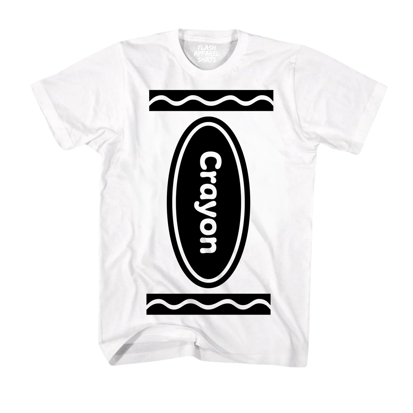 Crayon Costume Shirt Halloween Shirt Party Tee Unisex Vintage Retro Funny T-Shirt Novelty Gift T Shirt