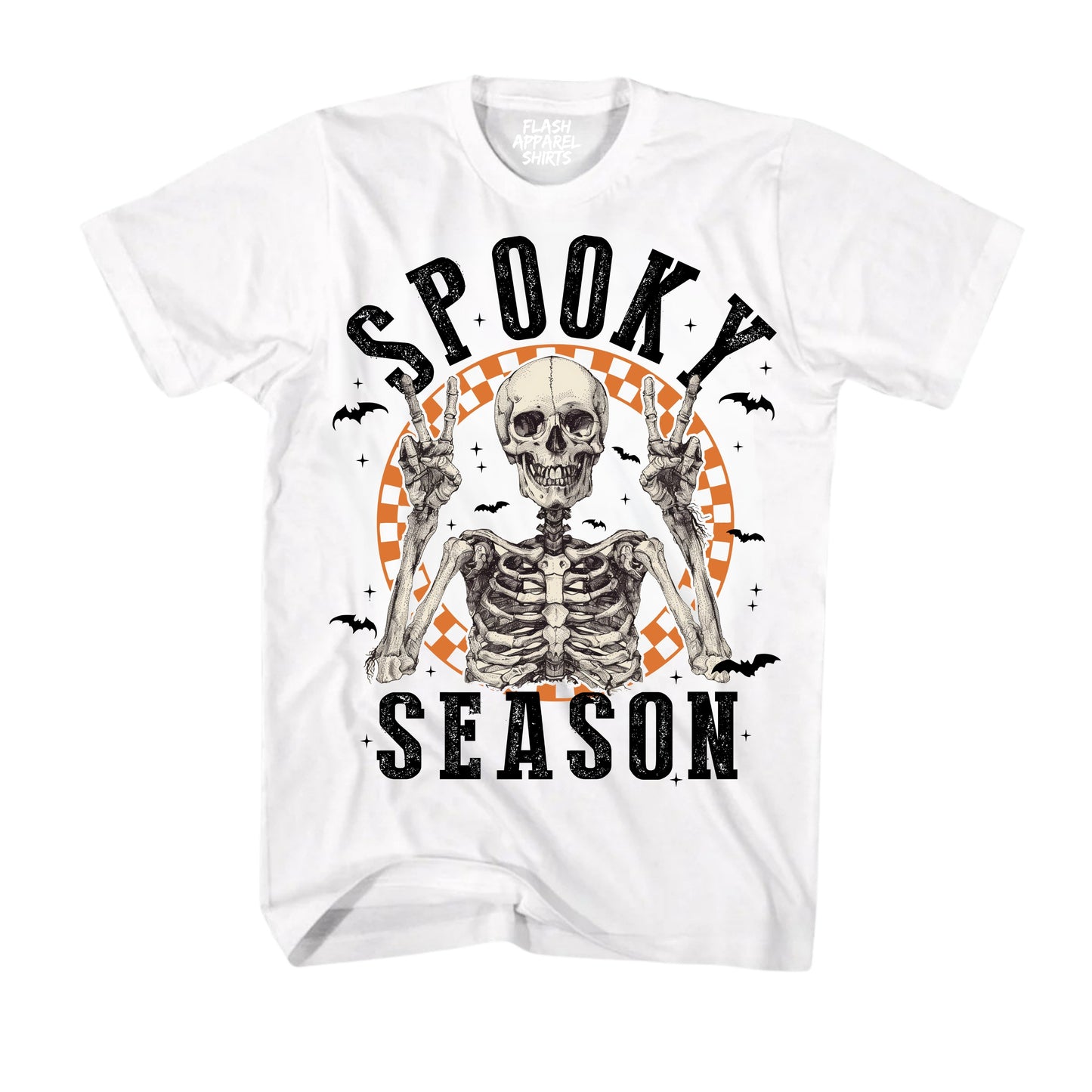 Halloween Shirt Vintage Retro Skeleton Scary Spooky Season Funny Tee Costume T-Shirt Novelty Gift T Shirt
