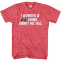 Mens Novelty Shirt I Wonder If Tacos Think About Me Too Picture T-Shirt Funny Retro Vintage Tee Graphic Fathers Day Holiday Spirit Party Gift