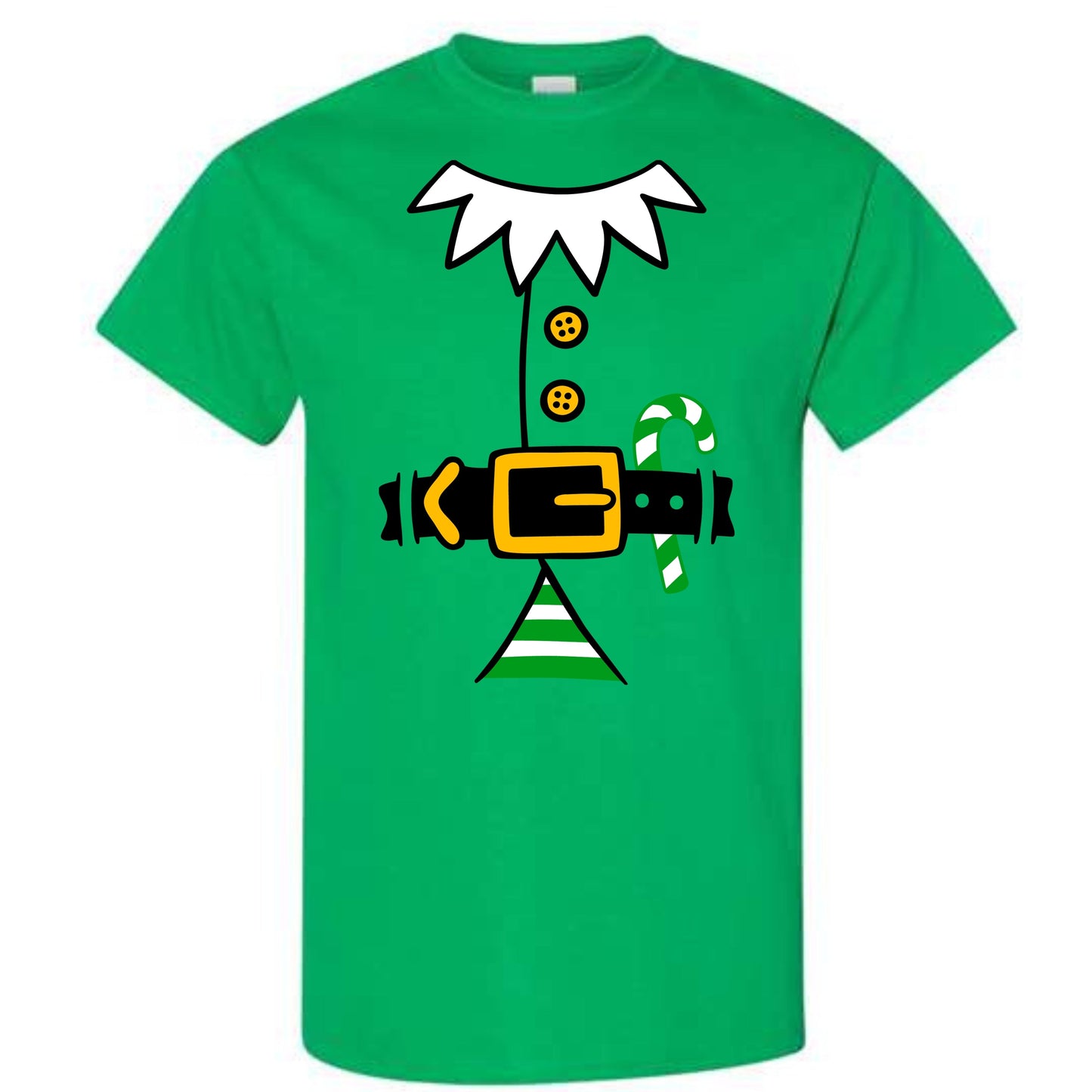 Christmas Green Elf Suit Costume T-Shirt
