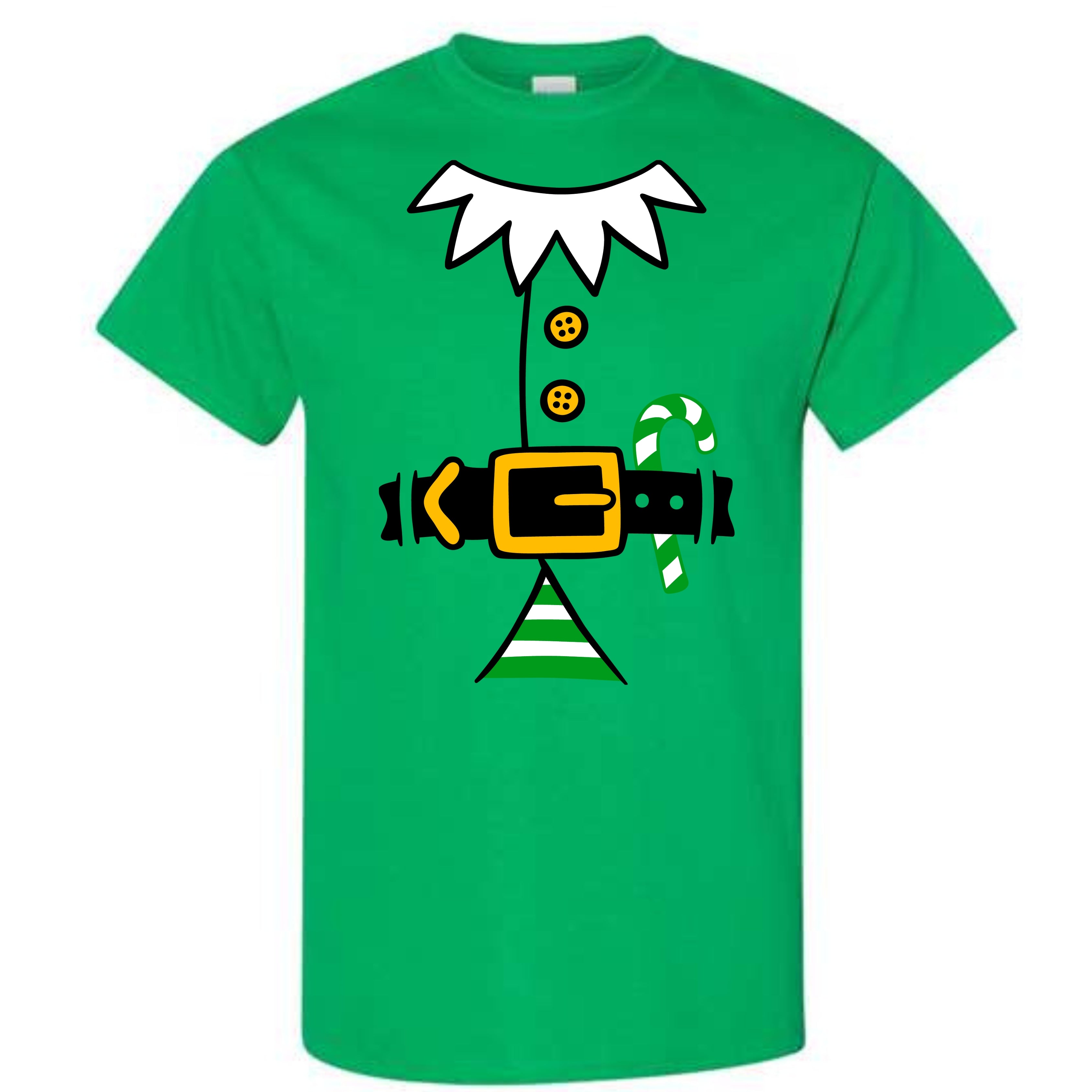 Christmas Green Elf Suit Costume T-Shirt