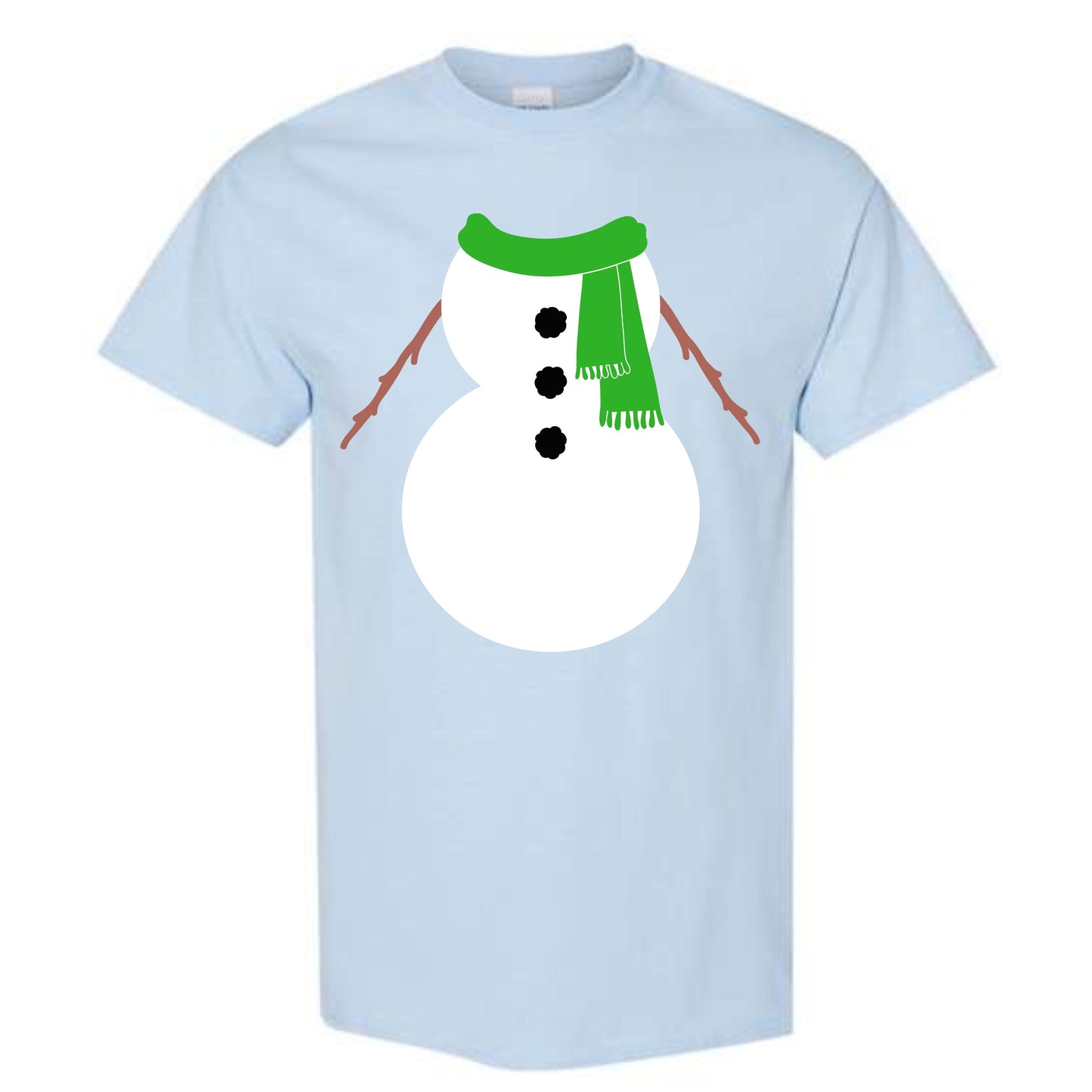 Christmas Green Snowman Suit Costume T-Shirt