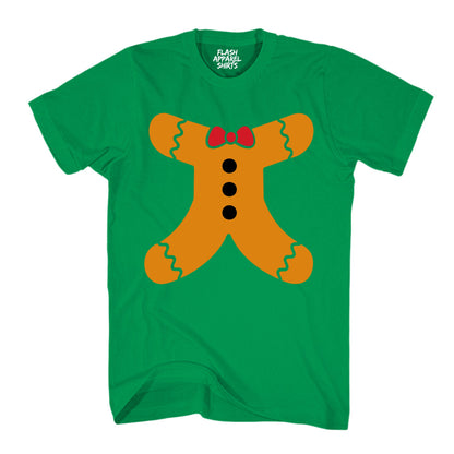 Christmas Gingerbread Man Body Holiday T-Shirt