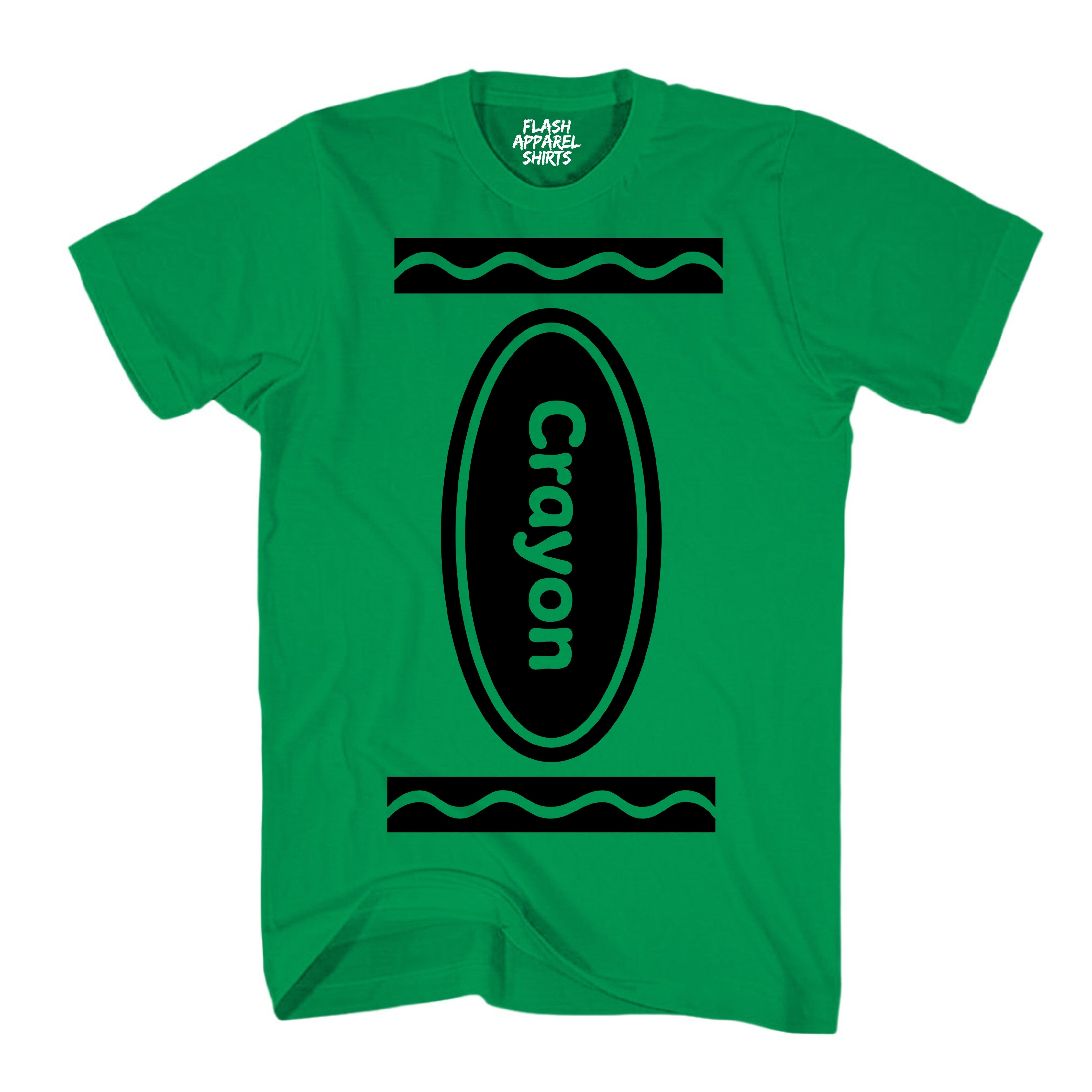 Crayon Costume Shirt Halloween Shirt Party Tee Unisex Vintage Retro Funny T-Shirt Novelty Gift T Shirt