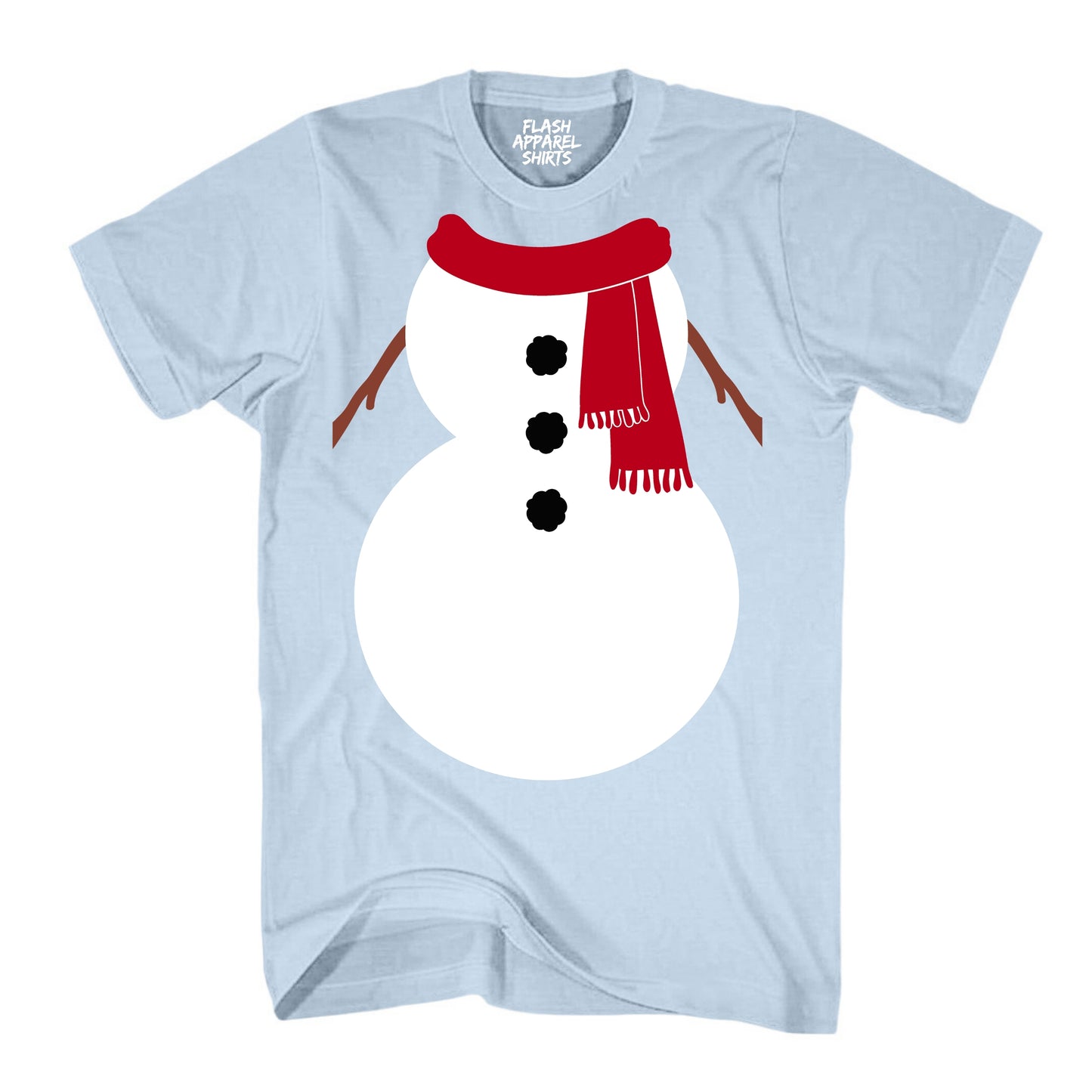 Christmas Snowman Shirt White Red Scarf Costume T-Shirt Snowman Costume Tee Suit Christmas Novelty Shirts Unisex