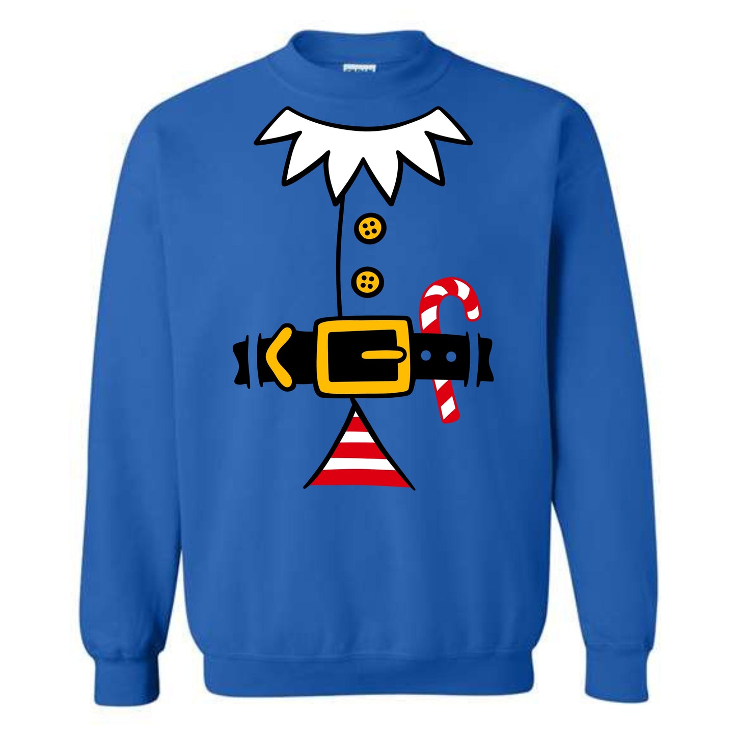 Christmas Red Elf Suit Costume Crewneck Sweatshirt