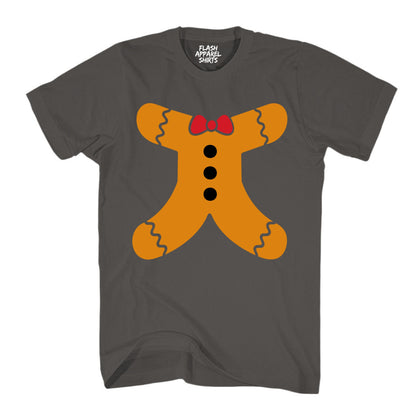 Christmas Gingerbread Man Body Holiday T-Shirt