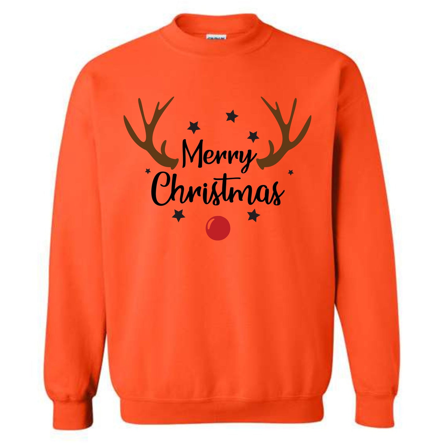 Merry Christmas Reindeer Costume Crewneck Sweatshirt