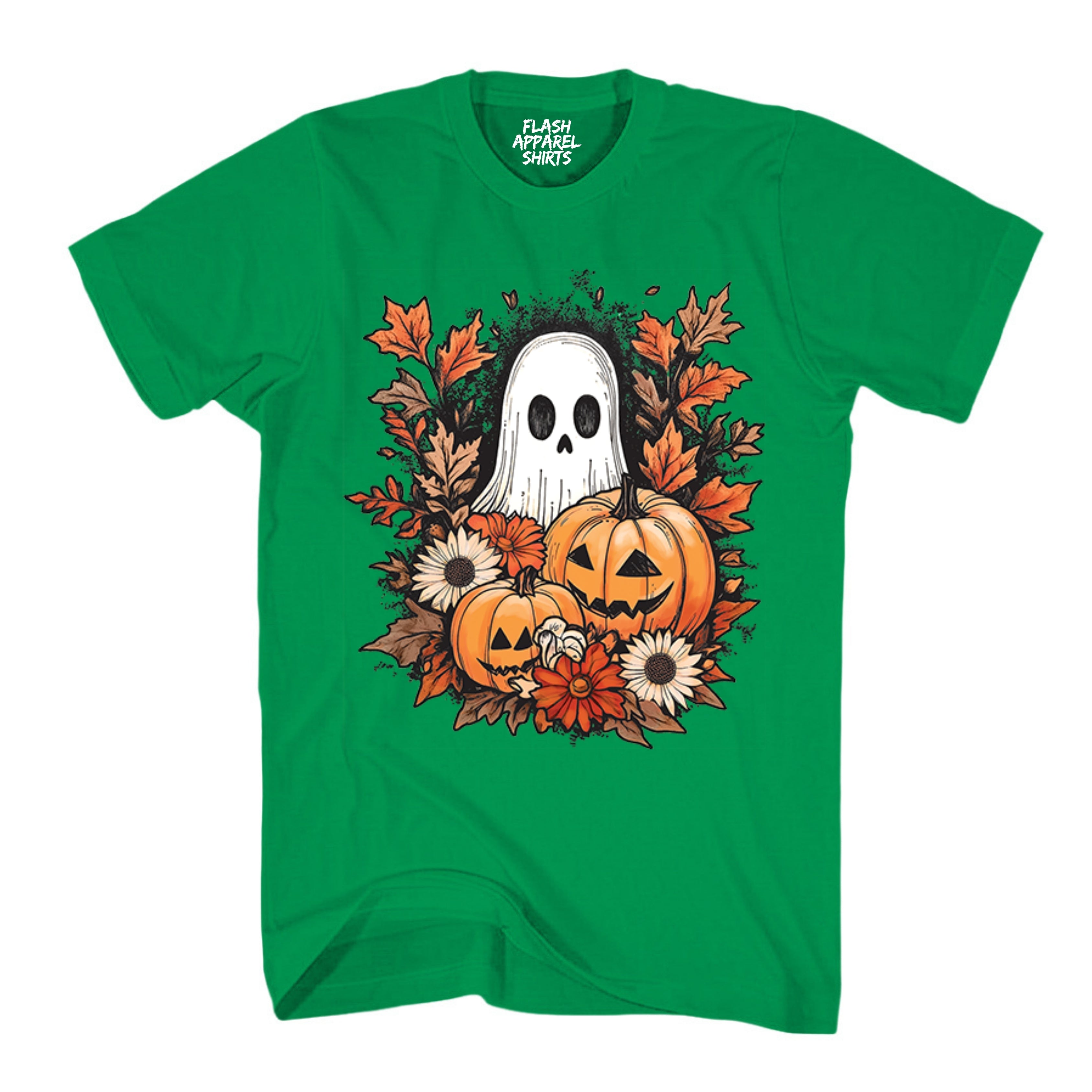 Halloween Pumpkin Spooky Ghost T-Shirt Jack O’Lantern Shirt Spooky Tee Dancing Retro Scary T-Shirt Novelty Gift T Shirt