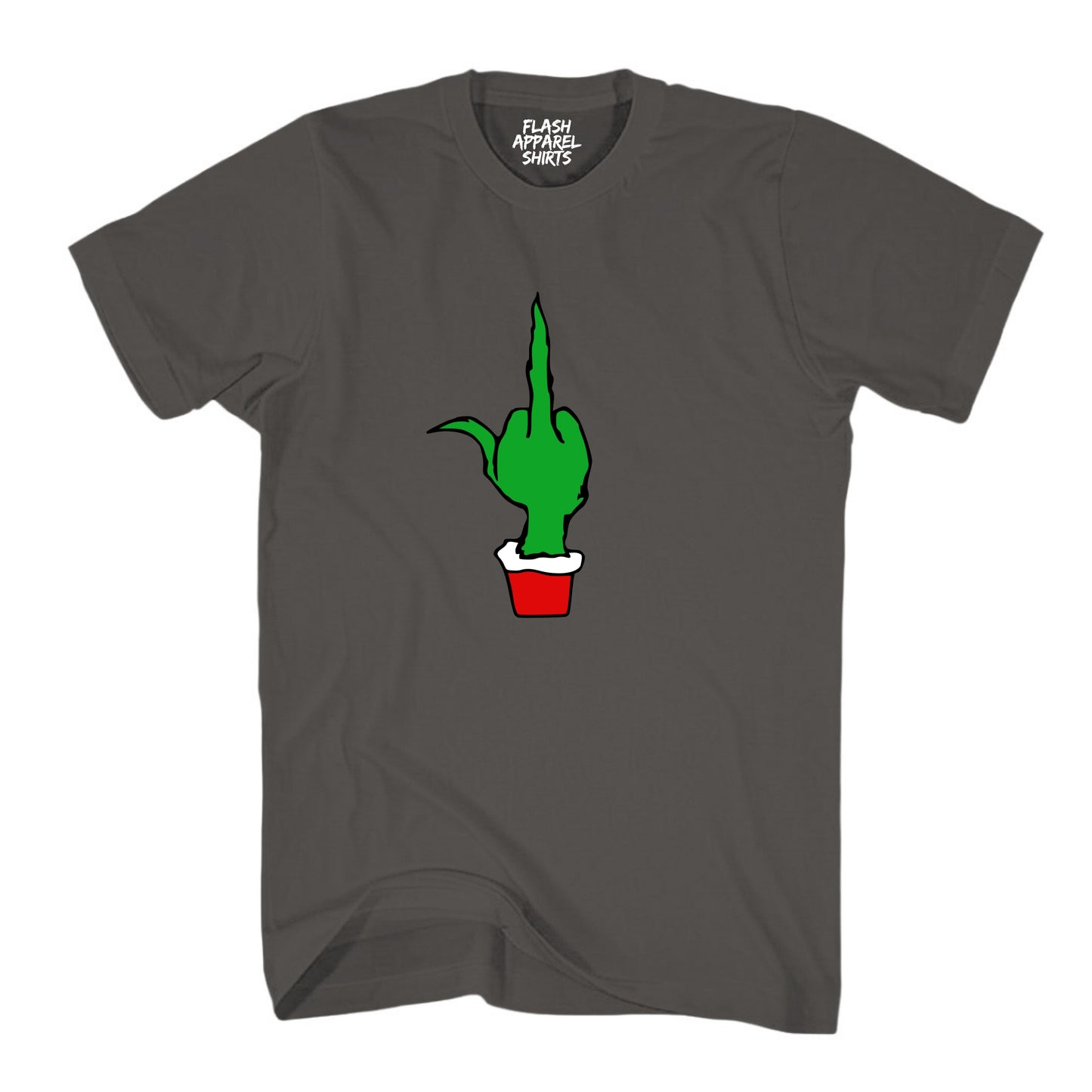 Funny Elf Shirt Green Finger Holiday Style Family Christmas Tee Costume T-Shirt
