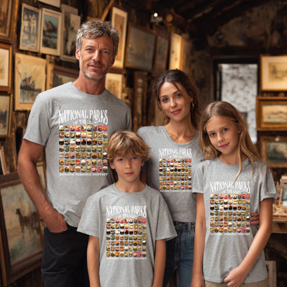 National Parks Shirt USA Explore Preserve Protect Park Collection Camping & Hiking T-Shirt Outdoor Wildlife Nature Tee