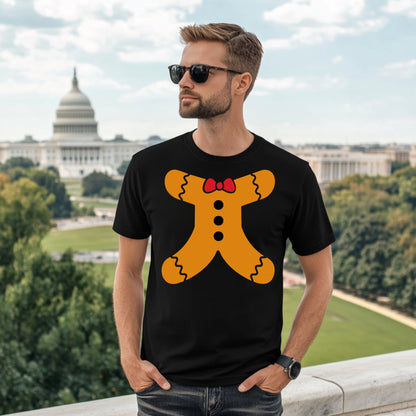 Christmas Gingerbread Man Body Holiday T-Shirt