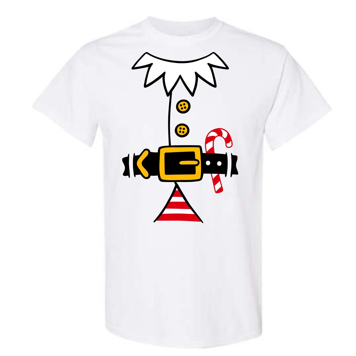 Christmas Red Elf Suit Costume T-Shirt