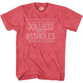 Mens Funny Christmas Shirts Jolliest Bunch of A Holes T-Shirt Funny Retro Vintage Tee Graphic Fathers Day Holiday Spirit Party Gift Small to 5XL