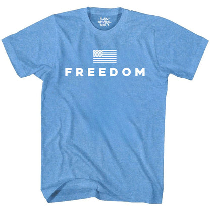 Freedom Shirt Freedom Text Flag T Shirt for Men & Women Patriotic Men's Tshirts Graphic Tee Unisex Adult Tee