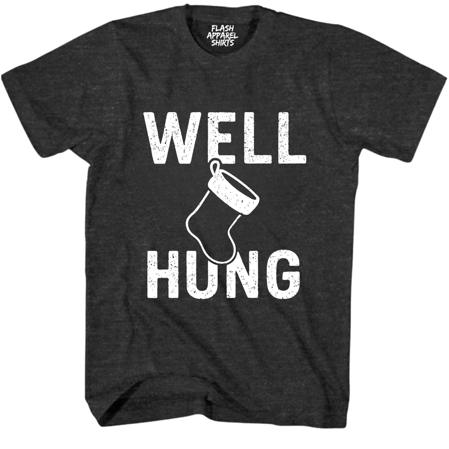 Merry Christmas Well Hung Novelty Shirt Funny Unisex Holiday T-Shirt Spirit Tee Party Gift Size Small to 5XL