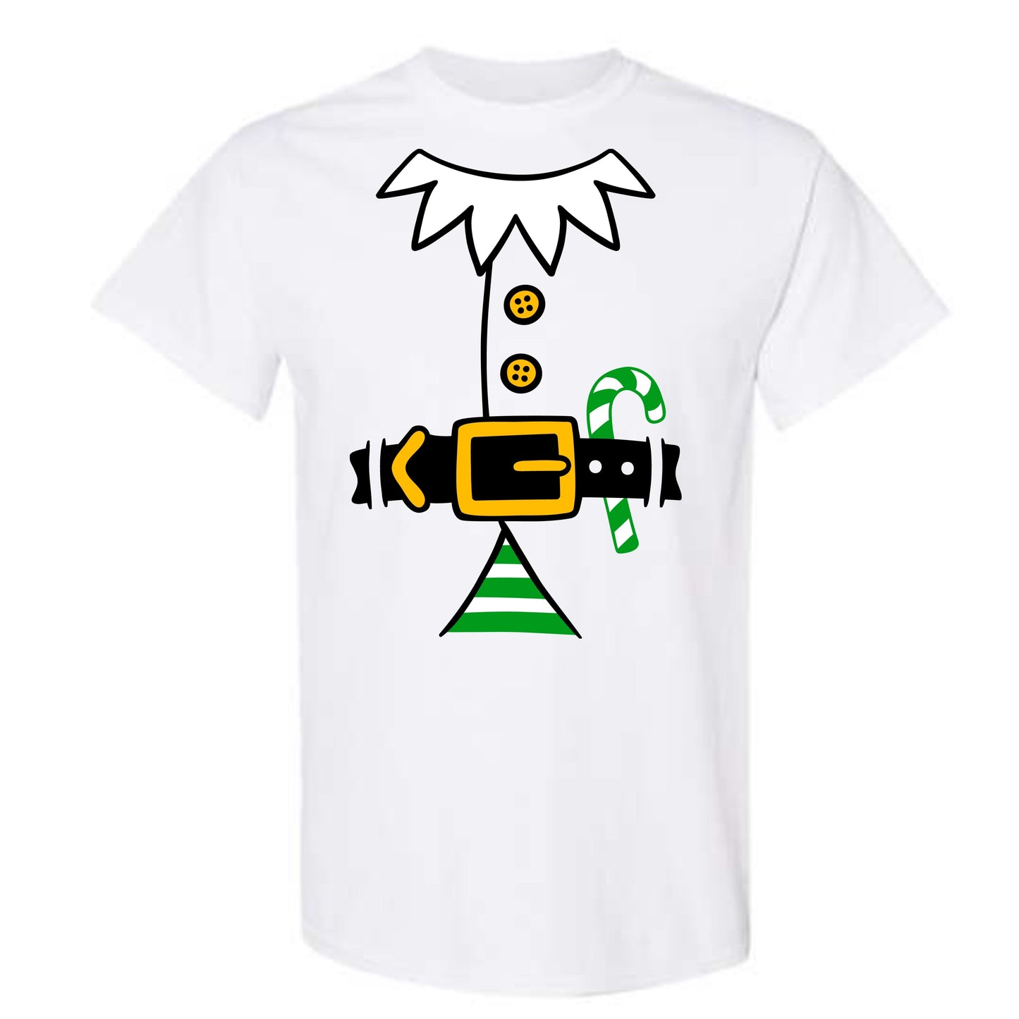 Christmas Green Elf Suit Costume T-Shirt