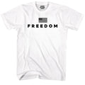 Freedom Shirt Freedom Text Flag T Shirt for Men & Women Patriotic Men's Tshirts Graphic Tee Unisex Adult Tee