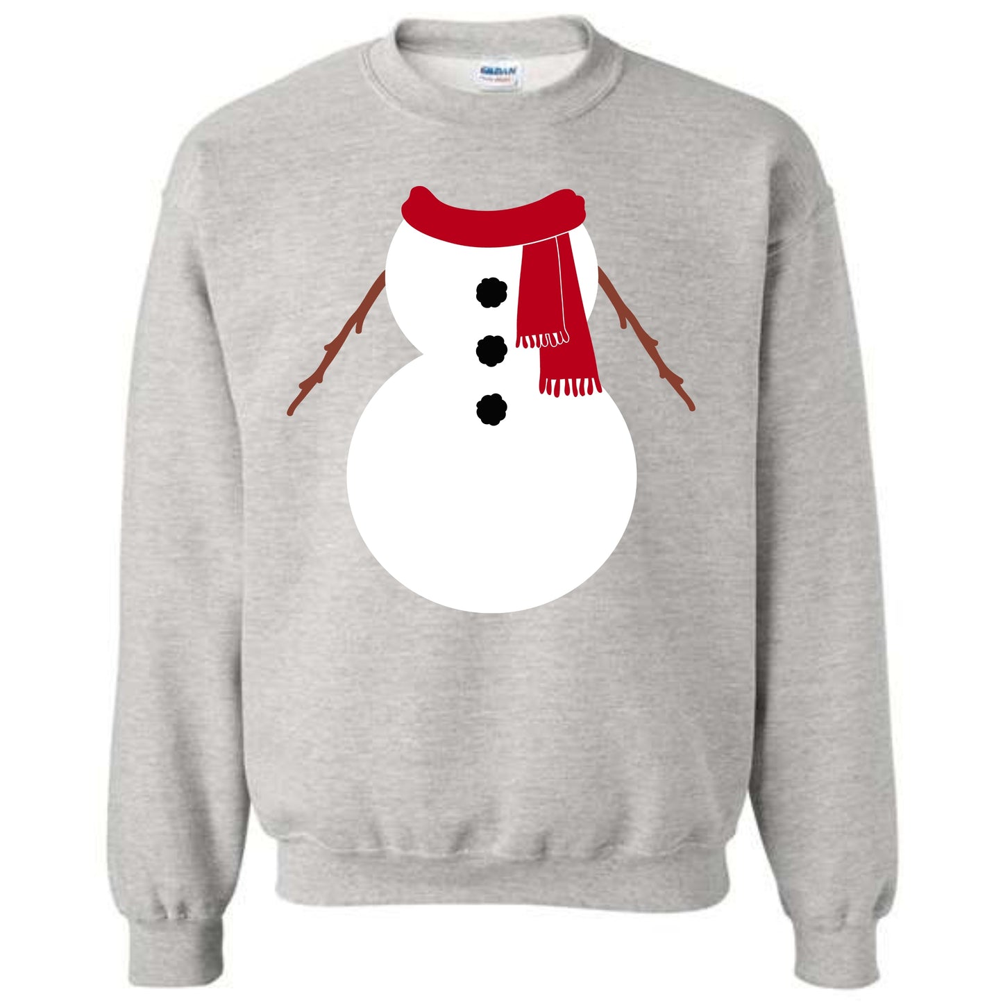 Christmas Red Snowman Suit Costume Crewneck Sweatshirt