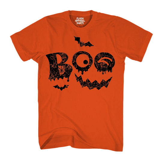 Halloween Shirt Vintage Boo Funny Tee Costume T-Shirt Gift Spooky Spiderweb Bats