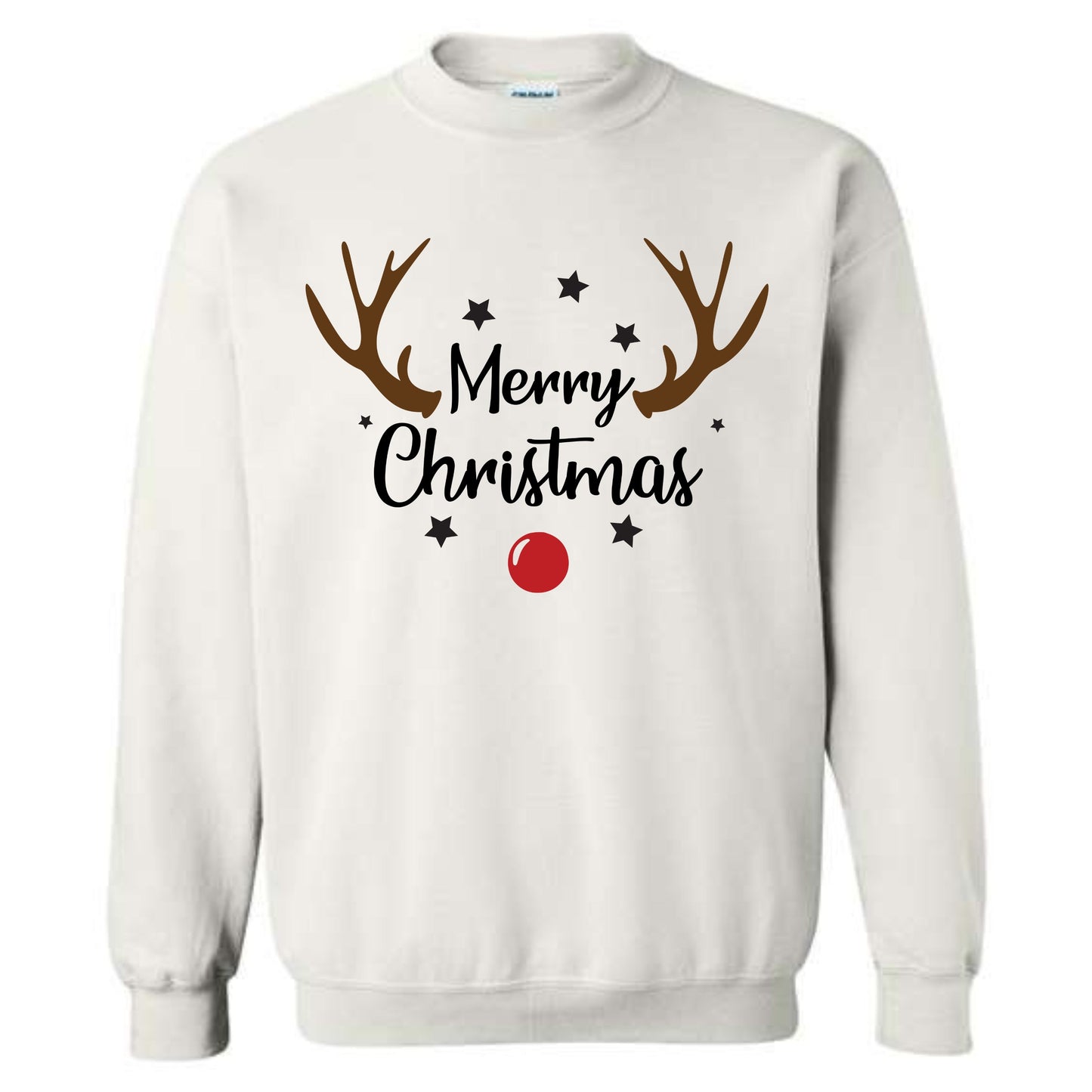Merry Christmas Reindeer Costume Crewneck Sweatshirt