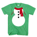 Christmas Snowman Shirt White Red Scarf Costume T-Shirt Snowman Costume Tee Suit Christmas Novelty Shirts Unisex