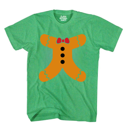 Christmas Gingerbread Man Body Holiday T-Shirt