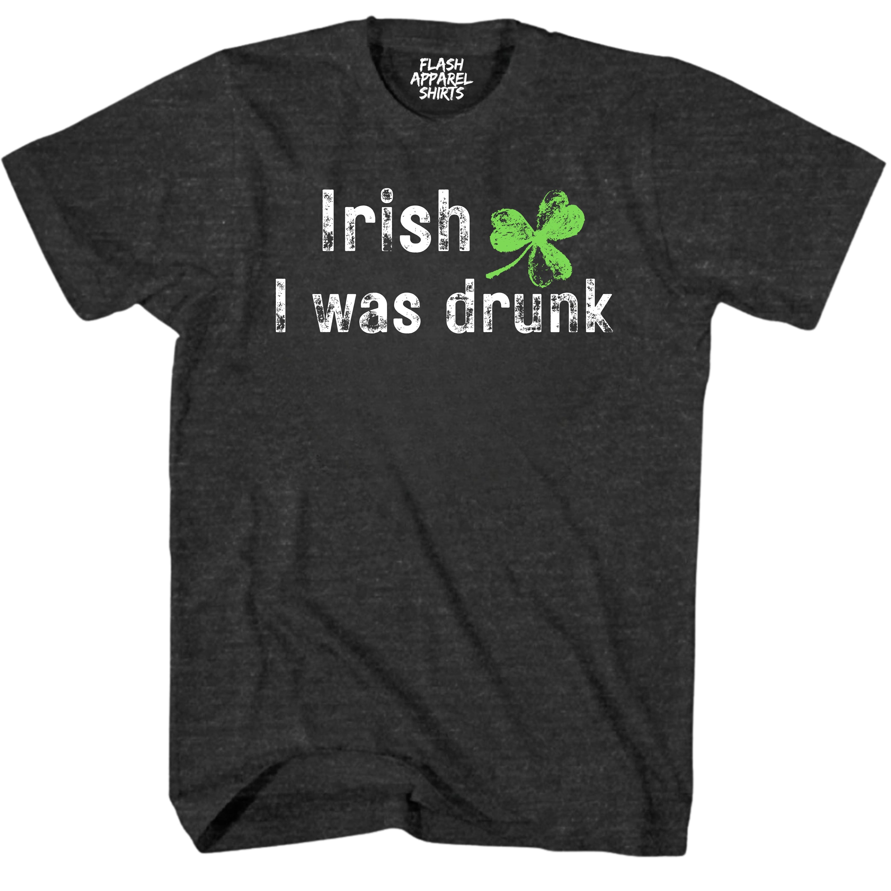 Mens St Patricks Day Shirt Irish I was Drunk T-Shirt Funny Tee for Men Funny Dad Joke Guys Novelty Vintage Graphic Small to 5XL