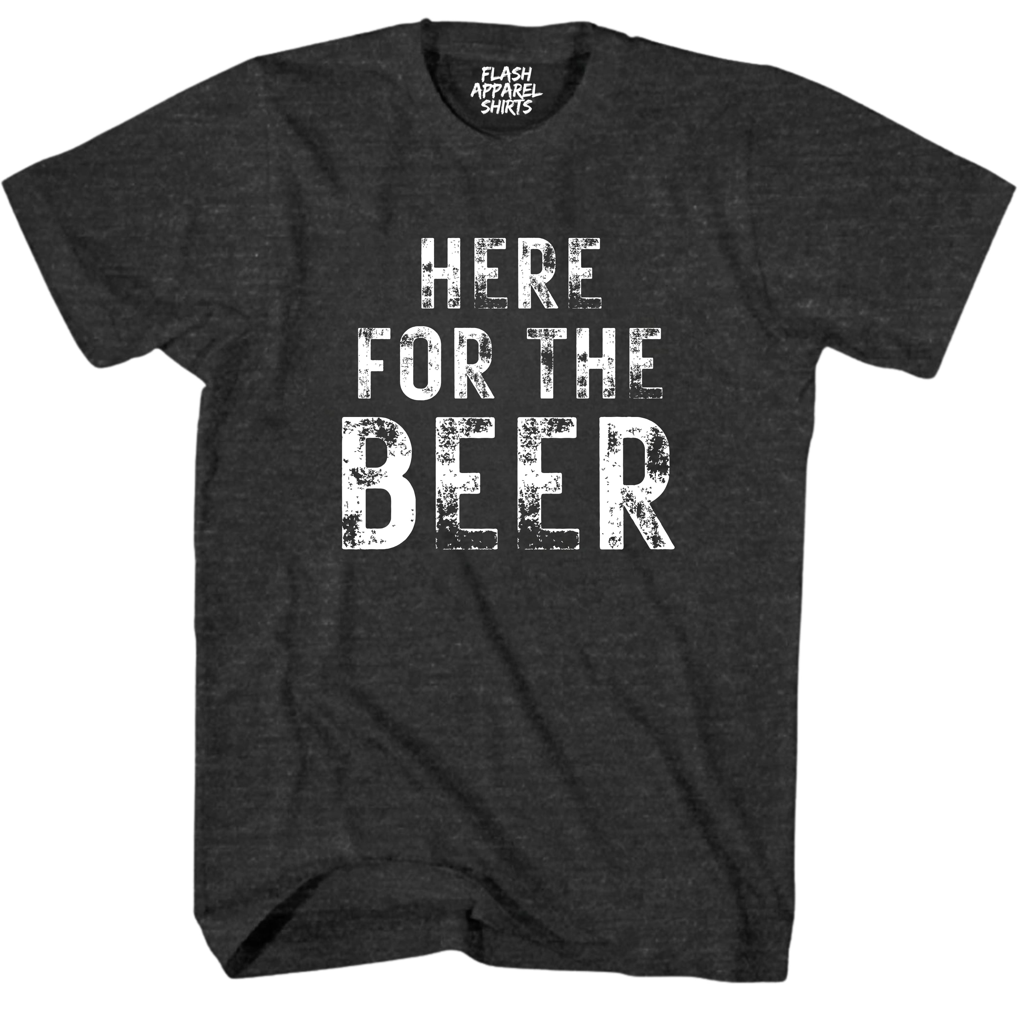 Mens St Patricks Day Shirt Here for the Beer T-Shirt Funny Tee for Men Funny Dad Joke Guys Novelty Vintage Graphic Fathers Day Small to 5XL