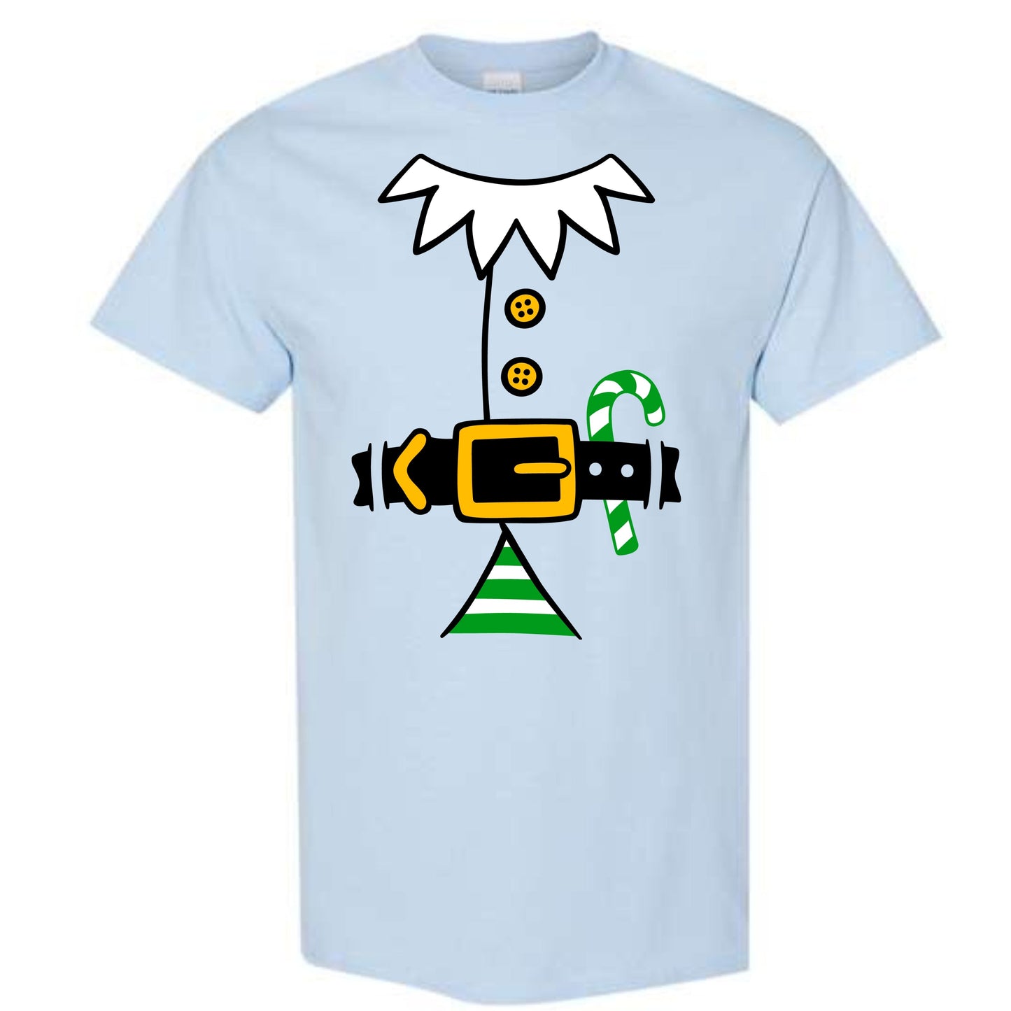 Christmas Green Elf Suit Costume T-Shirt