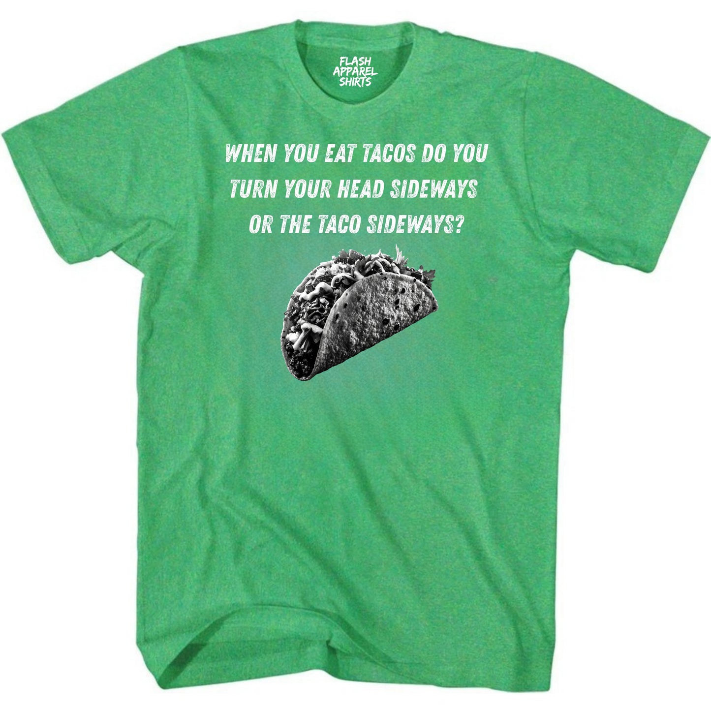 Mens Novelty Shirt Eat Tacos Sideways T-Shirt Funny Retro Vintage Tee Graphic Fathers Day Holiday Spirit Party Gift Small to 5XL